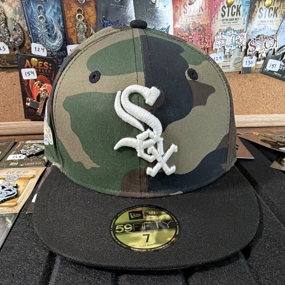 New Era 59FIFTY Chicago White Sox Camo/Black Glow inthe Dark MLB Fitted 7 1/4